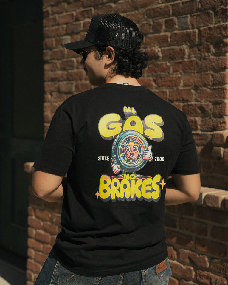 All Gas No Brakes - T-Shirt - Black
